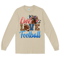 Mushroom live love american football Long Sleeve Tee - HRA Design Shop