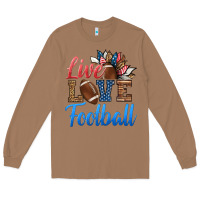 Toasted Coconut live love american football Long Sleeve Tee - HRA Design Shop