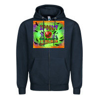 Navy spooky teacher Zipper Hoodie - BundleAndBundleShop