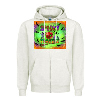 Oatmeal Heather spooky teacher Zipper Hoodie - BundleAndBundleShop