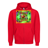 Red spooky teacher Zipper Hoodie - BundleAndBundleShop