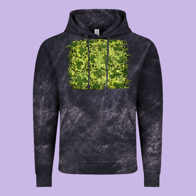 St Patricks Day Shamrock Leopard Background Vintage Hoodie Designed By Ranaportraitstore