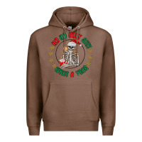 Chestnut ho ho holly shit skeleton santa Premium Hoodie - MaliasSmallBusiness