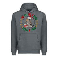 Rock ho ho holly shit skeleton santa Premium Hoodie - MaliasSmallBusiness
