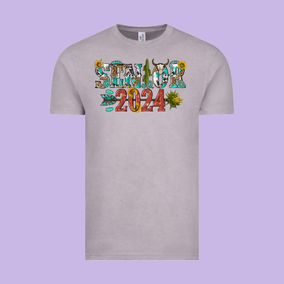 Senior 2024 Vintage Tee Designed By Texasbilliewilder