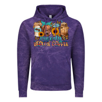 Cloud Purple moody before coffee Vintage Hoodie - JahusDesignShop