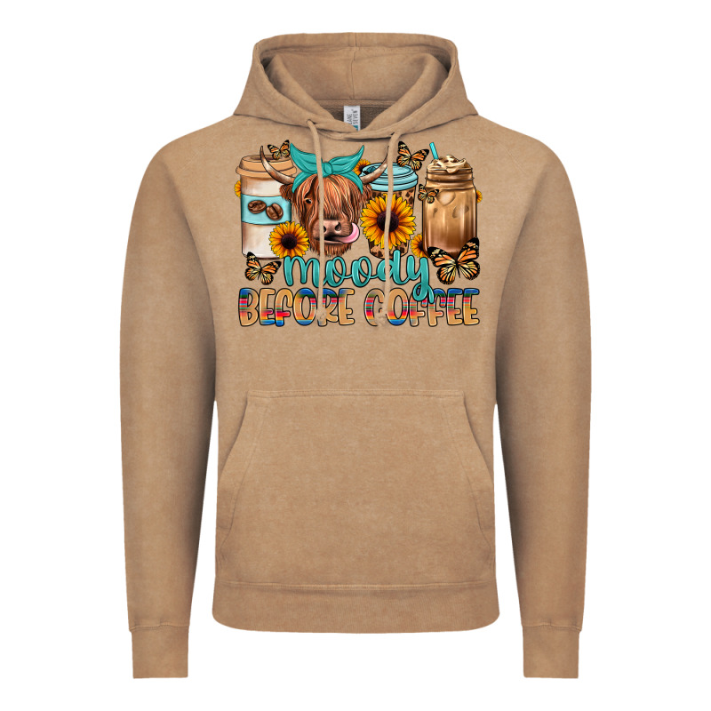Moody Before Coffee Vintage Hoodie by JahusDesignShop | Teevron