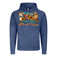 Vintage Denim moody before coffee Vintage Hoodie - JahusDesignShop