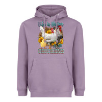 Lavender Western Life Is Better With Chickens Heavyweight Hoodie - LillyAllenDesigns