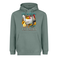 Sage Western Life Is Better With Chickens Heavyweight Hoodie - LillyAllenDesigns