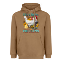 Toasted Coconut Western Life Is Better With Chickens Heavyweight Hoodie - LillyAllenDesigns