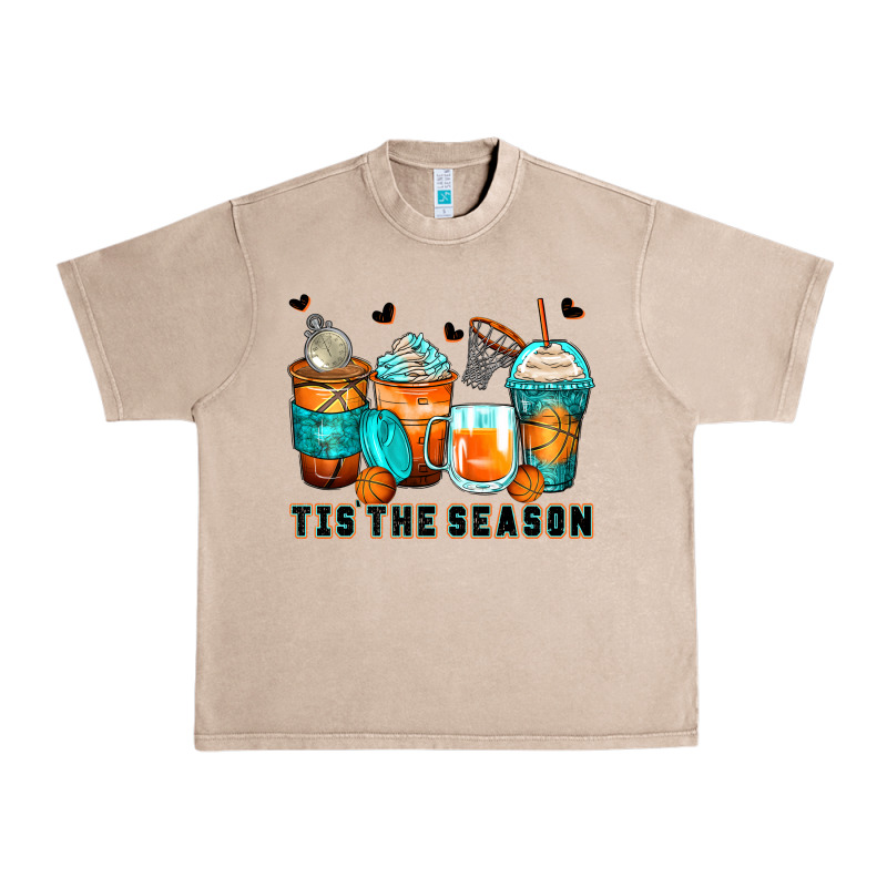 Tis' The Season Basketball Coffee Cups Urban Heavy Tee by Zillion Design Studio | Teevron
