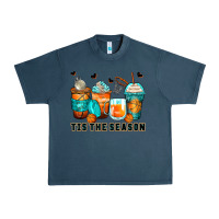 Midnight Navy tis' the season basketball coffee cups Urban Heavy Tee - Zillion Design Studio