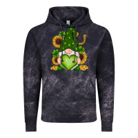 Cloud Black st patricks day shamrock sunflowers gnomes Vintage Hoodie - RanaPortraitStore