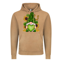 St Patricks Day Shamrock Sunflowers Gnomes Vintage Hoodie | Teevron