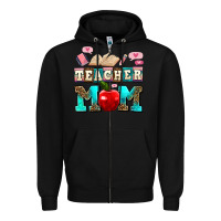 Black teacher mom Zipper Hoodie - AdoDesignShop
