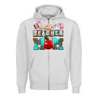 Dove Grey teacher mom Zipper Hoodie - AdoDesignShop