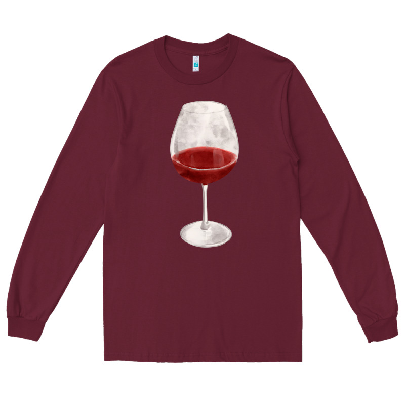 Wine Glass Fa Element Long Sleeve Tee by FaDigitalArtStudio | Teevron