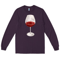 Plum wine glass fa element Long Sleeve Tee - FaDigitalArtStudio