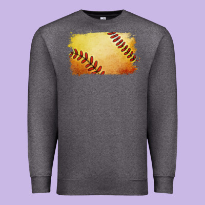 Softball Brushstroke Premium Sweatshirt Designed By Jasminsmagicworld