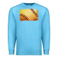 Ocean Blue softball brushstroke Premium Sweatshirt - Jasminsmagicworld
