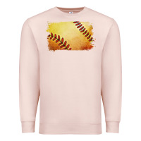 Pale Pink softball brushstroke Premium Sweatshirt - Jasminsmagicworld