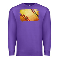 Purple softball brushstroke Premium Sweatshirt - Jasminsmagicworld