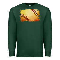 Sports Green softball brushstroke Premium Sweatshirt - Jasminsmagicworld