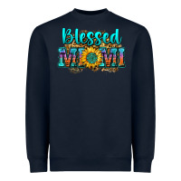 Navy blessed mimi Heavyweight Sweatshirt - Zillion Design Studio