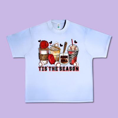 Tis' The Season Baseball Coffee Cups Urban Heavy Tee Designed By Zillion Design Studio