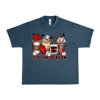 Midnight Navy tis' the season baseball coffee cups Urban Heavy Tee - Zillion Design Studio