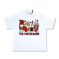 White tis' the season baseball coffee cups Urban Heavy Tee - Zillion Design Studio