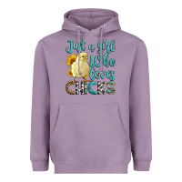 Lavender Western Just A Girl Who loves Chicks Heavyweight Hoodie - LillyAllenDesigns