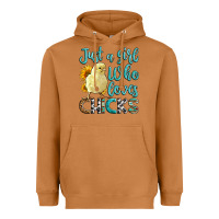 Meerkat Western Just A Girl Who loves Chicks Heavyweight Hoodie - LillyAllenDesigns
