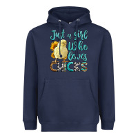 Navy Western Just A Girl Who loves Chicks Heavyweight Hoodie - LillyAllenDesigns