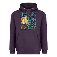 Plum Western Just A Girl Who loves Chicks Heavyweight Hoodie - LillyAllenDesigns