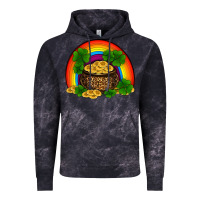 Cloud Black st patricks shamrock gold leopard rainbow Vintage Hoodie - RanaPortraitStore
