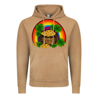 Vintage Camel st patricks shamrock gold leopard rainbow Vintage Hoodie - RanaPortraitStore
