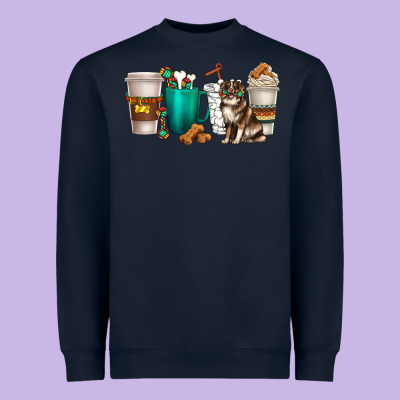 Heavyweight Sweatshirt australian shepherd dog coffee cups