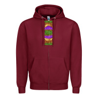 Burgundy halloween leopard Zipper Hoodie - BundleAndBundleShop