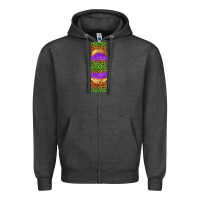 Charcoal Heather halloween leopard Zipper Hoodie - BundleAndBundleShop
