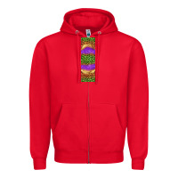 Red halloween leopard Zipper Hoodie - BundleAndBundleShop