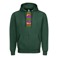 Sports Green halloween leopard Zipper Hoodie - BundleAndBundleShop