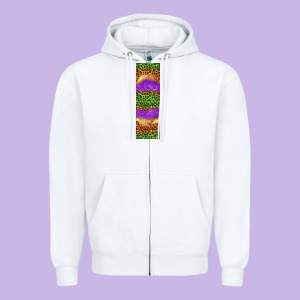 Halloween Leopard Zipper Hoodie Designed By Bundleandbundleshop