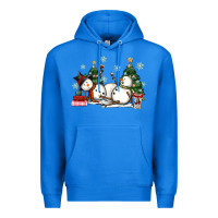 True Royal christmas snowmen with wine Premium Hoodie - MaliasSmallBusiness