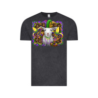 Vintage Black mardi gras baby sheep king cake fleur de lis Vintage Tee - RanaPortraitStore