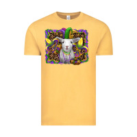 Vintage Mustard mardi gras baby sheep king cake fleur de lis Vintage Tee - RanaPortraitStore
