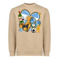 Mushroom argentina  hearts Heavyweight Sweatshirt - texasbilliewilder
