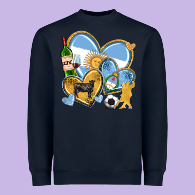 Heavyweight Sweatshirt argentina  hearts