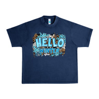 Navy hello winter Urban Heavy Tee - RanaPortraitStore